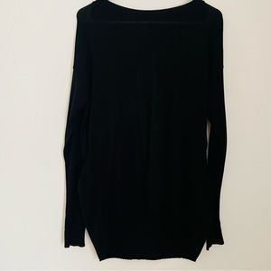 *DONATED* TOPSHOP Black Long Sleeved Top Mock Layer Sweater Back